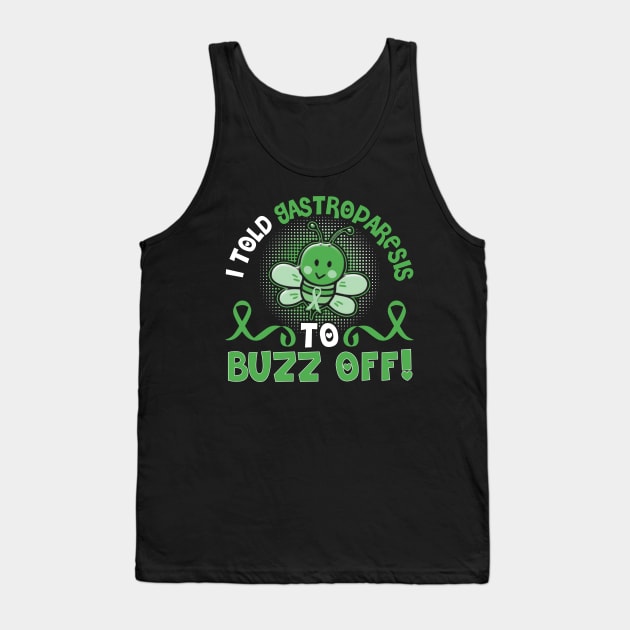 funny gastroparesis bee warrior Tank Top by TeesCircle